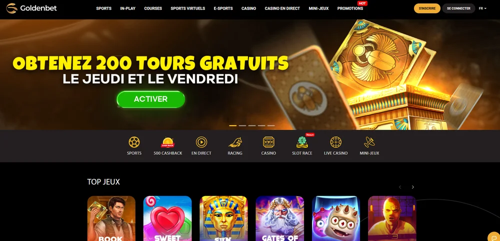 Plataforma do Goldenbet